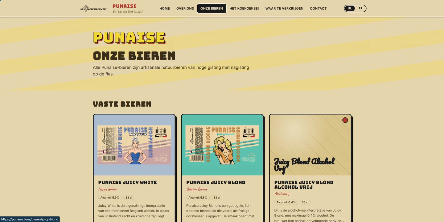 Punaise — overzicht van de ambachtelijke bieren